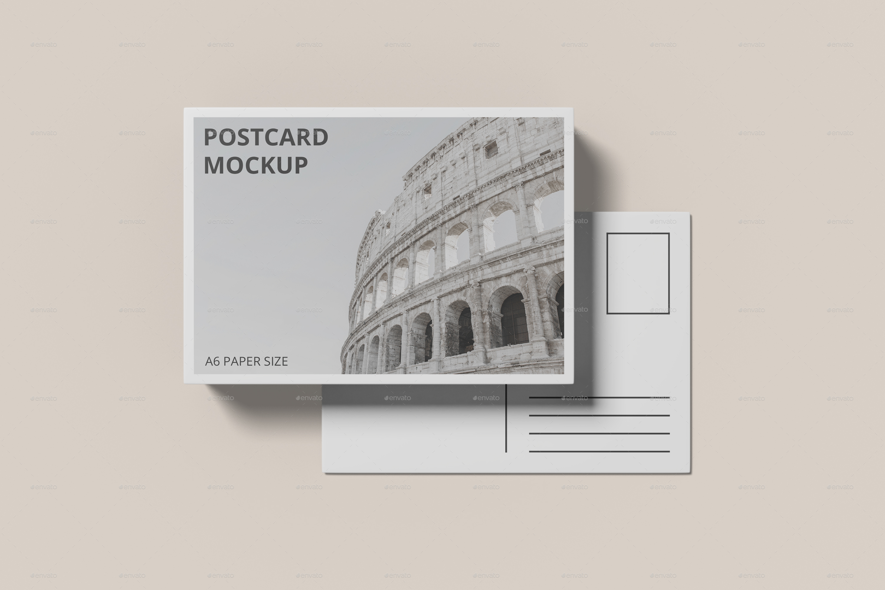 Postcard Mockup, Graphics GraphicRiver
